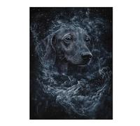 Puzzles 52x38cm/1000pcs pour Adolescents Dog in Space Dachshund Nebula Puzzles pour Adolescents - Jeu Manuel - Décoration Murale - Cadeaux Anti-Stress 52x38cm/1000pcs