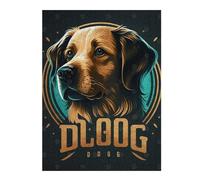 Puzzles 52x38cm/1000pcs pour Adolescents Dog Logo Puzzle pour Adultes Jeu De Réflexion Analyse Et Logique Cadeaux pour Amis Et Famille 52x38cm/1000pcs