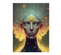 Puzzles 52x38cm/1000pcs pour Adolescents Enchanted Mystic Portrait -2 Puzzles À Monter Soi-même, Jouets De Course À La Main, Une Offre Idéale comme Cadeau pour Toute La Famille 52x38cm/1000pcs