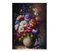 Puzzles 52x38cm/1000pcs pour Adolescents Flower Art Series Style 6 Puzzles pour Adultes Jeux De Société pour S'amuser en Famille Un pour Les Jeux 52x38cm/1000pcs