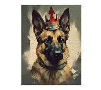 Puzzles 52x38cm/1000pcs pour Adolescents German Shepherd Dog Petite Puzzle pour Adultes Jeu De Réflexion Analyse Et Logique Cadeaux pour Amis Et Famille 52x38cm/1000pcs
