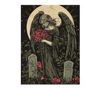 Puzzles 52x38cm/1000pcs pour Adolescents Gothic Angel of Sorrow Puzzles pour Adultes Jeu Manuel Améliore La Mémoire pour Les Joueurs 52x38cm/1000pcs