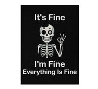 Puzzles 52x38cm/1000pcs pour Adolescents Its Fine Skeleton Funny Puzzles pour Adolescents - Jeu Manuel - Décoration Murale - Cadeaux Anti-Stress 52x38cm/1000pcs