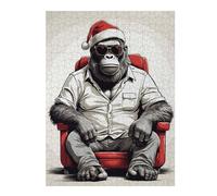 Puzzles 52x38cm/1000pcs pour Adolescents King Kong Christmas Puzzles À Monter Soi-même, Jouets De Course À La Main, Une Offre Idéale comme Cadeau pour Toute La Famille 52x38cm/1000pcs