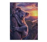 Puzzles 52x38cm/1000pcs pour Adolescents Koalas Sunset Embrace Puzzles À Monter Soi-même, Jouets De Course À La Main, Une Offre Idéale comme Cadeau pour Toute La Famille 52x38cm/1000pcs