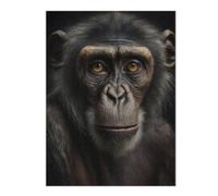 Puzzles 52x38cm/1000pcs pour Adolescents Monkey Portrait Puzzles À Monter Soi-même, Jouets De Course À La Main, Une Offre Idéale comme Cadeau pour Toute La Famille 52x38cm/1000pcs