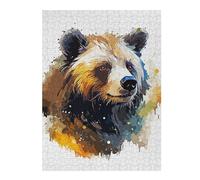 Puzzles 52x38cm/1000pcs pour Adolescents Paint Bear Puzzles pour Adultes Jouets Anti-Stress Cadeaux d'anniversaire pour Les Amis Et La Famille 52x38cm/1000pcs