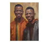 Puzzles 52x38cm/1000pcs pour Adolescents Painted AfroAmerican Bros Puzzle pour Adultes, Jouet, Décoration Murale, pour S'amuser en Famille, Défi À Relever 52x38cm/1000pcs