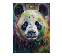 Puzzles 52x38cm/1000pcs pour Adolescents Panda Painting Puzzle Jeux De Famille Décoration Intérieure Cadeaux Anti-Stress 52x38cm/1000pcs