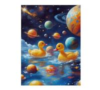 Puzzles 52x38cm/1000pcs pour Adolescents Rubber Ducks on Space Puzzle Jeux De Famille Décoration Intérieure Cadeaux Anti-Stress 52x38cm/1000pcs