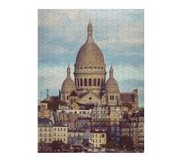 Puzzles 52x38cm/1000pcs pour Adolescents Sacré-Cœur Basilica, Paris Puzzles À Monter Soi-même, Jouets De Course À La Main, Une Offre Idéale comme Cadeau pour Toute La Famille 52x38cm/1000pcs