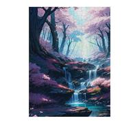 Puzzles 52x38cm/1000pcs pour Adolescents Sakura Cherry Blossom Art Puzzles pour Adultes Jouets Anti-Stress Cadeaux d'anniversaire pour Les Amis Et La Famille 52x38cm/1000pcs