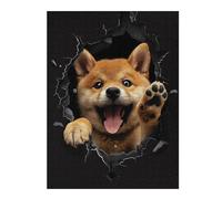 Puzzles 52x38cm/1000pcs pour Adolescents Shiba Inu Puzzles À Monter Soi-même, Jouets De Course À La Main, Une Offre Idéale comme Cadeau pour Toute La Famille 52x38cm/1000pcs