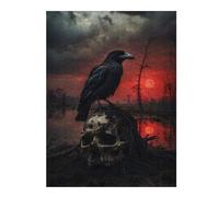 Puzzles 52x38cm/1000pcs pour Adolescents Silence of The Swamp Puzzles pour Adultes Jeu Manuel Améliore La Mémoire pour Les Joueurs 52x38cm/1000pcs