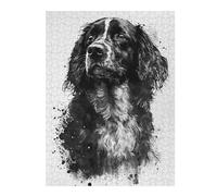 Puzzles 52x38cm/1000pcs pour Adolescents Small Munsterlander Ink Puzzles pour Adultes Jeux De Société pour S'amuser en Famille Un pour Les Jeux 52x38cm/1000pcs