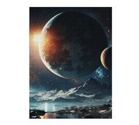 Puzzles 52x38cm/1000pcs pour Adolescents Space Mystic Planet Puzzles pour Adultes Jeux De Détente Découpe De Précision Défi À Compléter 52x38cm/1000pcs