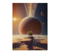 Puzzles 52x38cm/1000pcs pour Adolescents Space Oasis Puzzle pour Adultes, Jouet, Décoration Murale, pour S'amuser en Famille, Défi À Relever 52x38cm/1000pcs