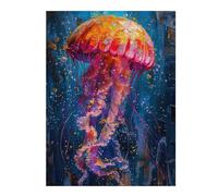 Puzzles 52x38cm/1000pcs pour Adolescents Squid in Paint Puzzle pour Adultes, Jouet, Décoration Murale, pour S'amuser en Famille, Défi À Relever 52x38cm/1000pcs