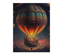 Puzzles 52x38cm/1000pcs pour Adolescents Steampunk Balloon Adventure Puzzles pour Adultes Jeu Manuel pour S'amuser en Famille Cadeaux Anti-Stress 52x38cm/1000pcs