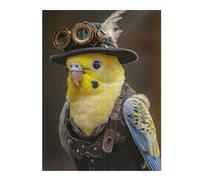 Puzzles 52x38cm/1000pcs pour Adolescents Steampunk Parakeet Puzzles pour Adultes, Jouet, Décoration Murale, Une Œuvre d'art, Défi Éducatif 52x38cm/1000pcs