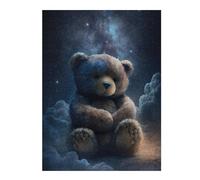 Puzzles 52x38cm/1000pcs pour Adolescents Teddy Bear in Space Puzzle Adulte Jeu Manuel D'assemblage De Motifs pour Les Jeux 52x38cm/1000pcs