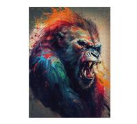 Puzzles 52x38cm/1000pcs pour Adolescents The Angry Ape Puzzles pour Adolescents - Jeu Manuel - Décoration Murale - Cadeaux Anti-Stress 52x38cm/1000pcs