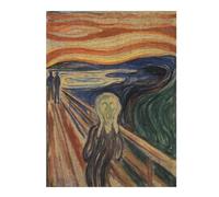 Puzzles 52x38cm/1000pcs pour Adolescents The Scream Puzzles pour Adultes Jeux De Détente Découpe De Précision Défi À Compléter 52x38cm/1000pcs