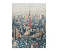 Puzzles 52x38cm/1000pcs pour Adolescents Tokyo Tower Skyline Puzzles À Monter Soi-même, Jouets De Course À La Main, Une Offre Idéale comme Cadeau pour Toute La Famille 52x38cm/1000pcs