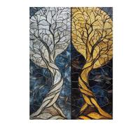 Puzzles 52x38cm/1000pcs pour Adolescents Twilight Symphony Duality of Light and Shadow Puzzles pour Adolescents - Jeu Manuel - Décoration Murale - Cadeaux Anti-Stress 52x38cm/1000pcs