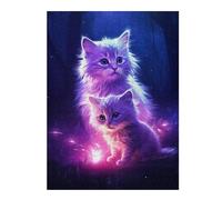 Puzzles 52x38cm/1000pcs pour Adolescents Two Little Cat Jeux Relaxants pour Adultes Difficile Difficile Cadeaux pour Les Amis Et La Famille 52x38cm/1000pcs
