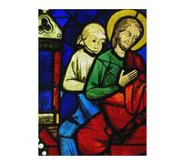 Puzzles 52x38cm/1000pcs pour Adolescents Two Seated Apostles Puzzles pour Adultes Jeux De Société pour S'amuser en Famille Un pour Les Jeux 52x38cm/1000pcs