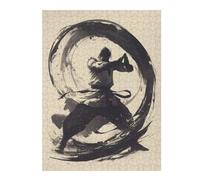Puzzles 52x38cm/1000pcs pour Adolescents Vintage Martial Arts Enso Puzzles À Monter Soi-même, Jouets De Course À La Main, Une Offre Idéale comme Cadeau pour Toute La Famille 52x38cm/1000pcs