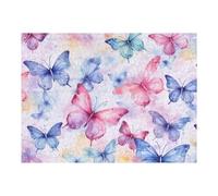 Puzzles 52x38cm/1000pcs pour Adolescents Watercolor Butterfly Background Puzzle Adulte Jeu Manuel Décoration Parfaite Aide À Exercer Le Cerveau 52x38cm/1000pcs