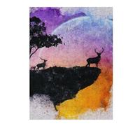 Puzzles 52x38cm/1000pcs pour Adolescents Whispering Winds A Serene Landscape Puzzles pour Adultes Jeu Manuel pour S'amuser en Famille Cadeaux Anti-Stress 52x38cm/1000pcs