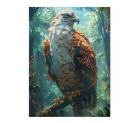 Puzzles 52x38cm/1000pcs pour Adultes Tropical Rain Forest Eagle Casse-têtes pour Adultes, Jeu De Réflexion Difficile, Cadeau d'anniversaire Unique 52x38cm/1000pcs