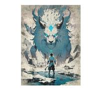 Puzzles 52x38cm/1000pcs pour Adultes White Lion Spirit Puzzles À Monter Soi-même, Jouets, Modèles À Assembler, Cadeaux pour Les Amis Et La Famille 52x38cm/1000pcs