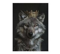 Puzzles 52x38cm/1000pcs pour Adultes Wolf King Puzzles pour Adultes, Jouets À Monter Soi-même, Cadeaux pour Femmes (Anniversaire, Noël) 52x38cm/1000pcs