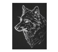 Puzzles 52x38cm/1000pcs pour Adultes Wolf Neon Animal Puzzles À Monter Soi-même, Jouets, Modèles À Assembler, Cadeaux pour Les Amis Et La Famille 52x38cm/1000pcs