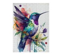 Puzzles 52x38cm/1000pcsPour Adolescents Hummingbird Watercolor Bir Puzzles À Monter Soi-même, Jouets De Course À La Main, Une Offre Idéale comme Cadeau pour Toute La Famille 52x38cm/1000pcs