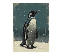 Puzzles 52x38cm/1000pcsPour Adolescents Penguin Vintage Puzzles pour Adultes Jouets Anti-Stress Cadeaux d'anniversaire pour Les Amis Et La Famille 52x38cm/1000pcs
