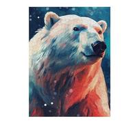 Puzzles 52x38cm/1000pcsPour Adolescents Polar Bear Colorful Puzzles À Monter Soi-même, Jouets De Course À La Main, Une Offre Idéale comme Cadeau pour Toute La Famille 52x38cm/1000pcs
