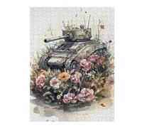 Puzzles 52x38cm/1000pcsPour Adolescents Send Flowers Not Tanks Puzzles À Monter Soi-même, Jouets De Course À La Main, Une Offre Idéale comme Cadeau pour Toute La Famille 52x38cm/1000pcs