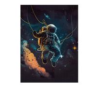 Puzzles 52x38cm/1000pcsPour Adultes Astronaut Exploring Space Casse-têtes pour Adultes, Jeu De Réflexion Difficile, Cadeau d'anniversaire Unique 52x38cm/1000pcs