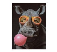 Puzzles 52x38cm/1000pcsPour Adultes Rhino Bubblegum Casse-têtes pour Adultes, Jeu De Réflexion Difficile, Cadeau d'anniversaire Unique 52x38cm/1000pcs