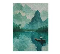 Puzzles 52x38cm/1000pcsPour Adultes Vietnamese River Casse-têtes pour Adultes, Jeu De Réflexion Difficile, Cadeau d'anniversaire Unique 52x38cm/1000pcs