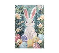 Puzzles 70 Pièces Adultes Animal Lapin Fleurs 20 x 15 cm Jeu Educatif Puzzle Impossible Puzzle Adultes 70 Pièces Puzzles