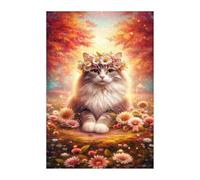 Puzzles 70 Pièces Adultes Daisy Cat, Jouet Educatif Développe Observation et Logique, Puzzle Adultes 70 Pièces 20 x 15 cm