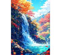 Puzzles 70 Pièces Adultes Paysage Cascade 20 x 15 cm Jeu Educatif Puzzle Impossible Puzzle Adultes 70 Pièces Puzzles