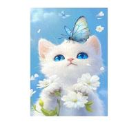 Puzzles 700 Pièces Adultes Chat Papillon, Jouet Educatif Développe Observation et Logique, Puzzle Adultes 700 Pièces 52 x 38 cm