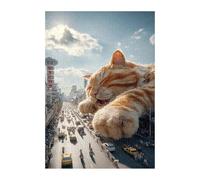 Puzzles 700 Pièces Adultes Chat Villes, Jouet Educatif Développe Observation et Logique, Puzzle Adultes 700 Pièces 52 x 38 cm